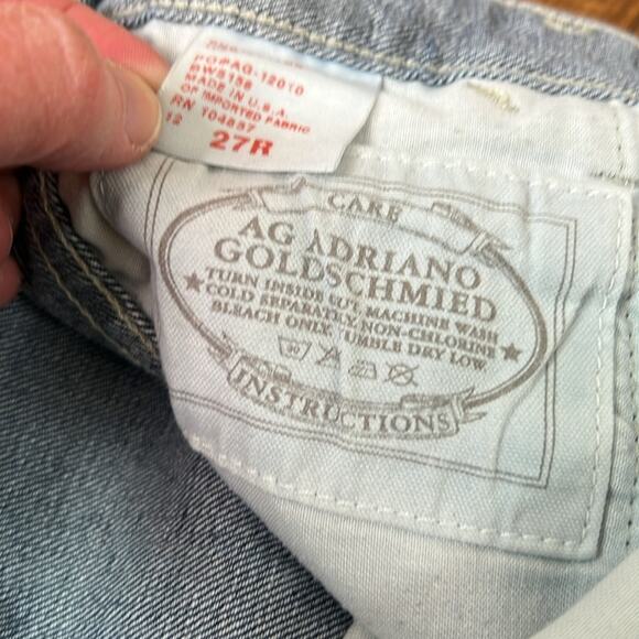 Women’s Adriano Goldschmied carpenter cropped mid rise jeans size 27 - Picture 8 of 9